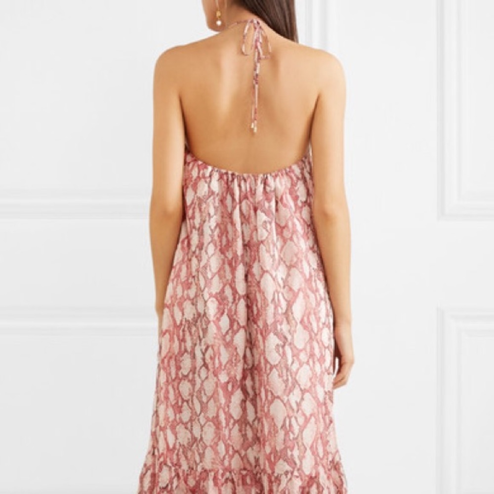 NWT Rachel Zoe Snakeprint Maxi Dress - Picture 2 of 2